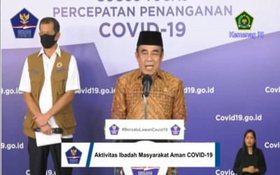 Terbitkan Edaran, Menag: Rumah Ibadah Harus Jadi Contoh Pencegahan Persebaran Covid